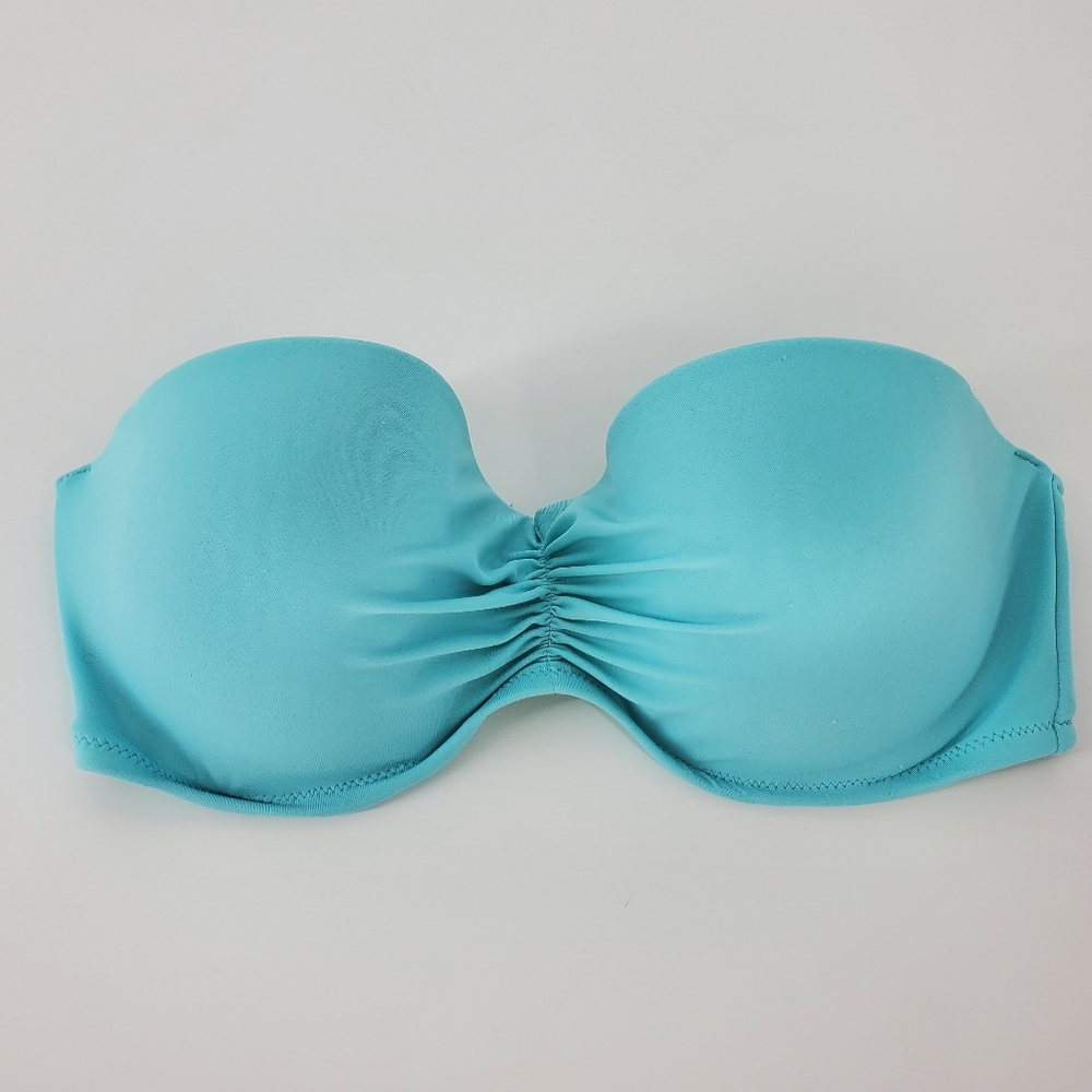Victoria's Secret 34D bandeau bikini top teal